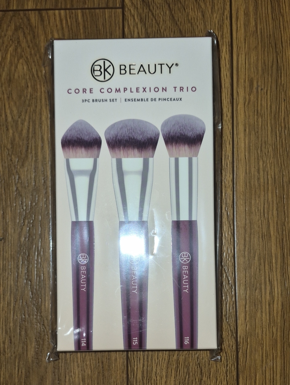 BK Beauty Core Complexion Trio - Purple Face Brush Set